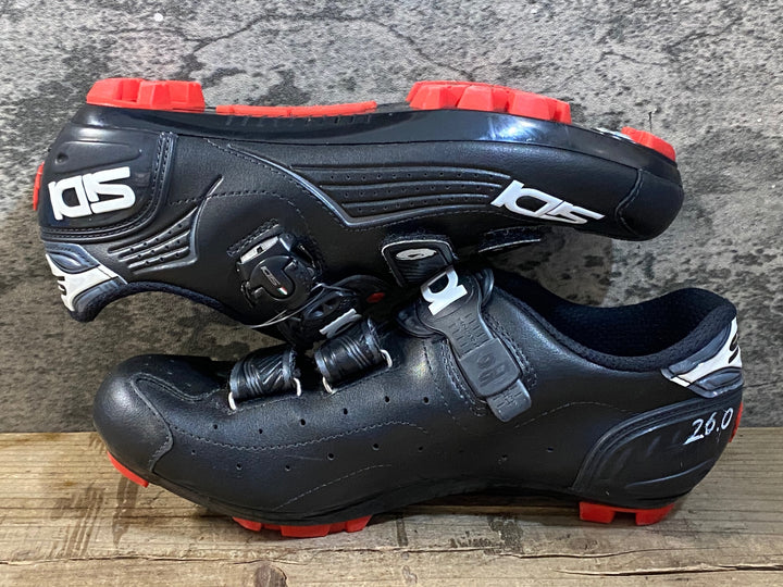 KG408 シディ SIDI TRACE MTB ビンディングシューズ 2穴 ブラック EU42 ※ペン字あり