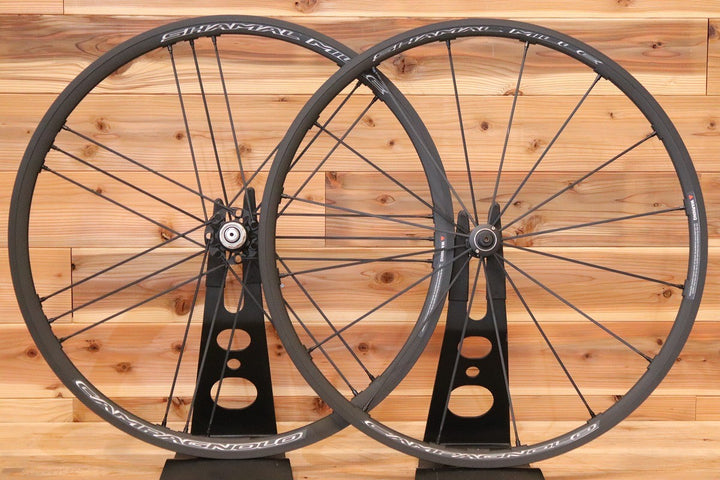 美品！ カンパニョーロ CAMPAGNOLO シャマル ミレ SHAMAL MILLE シマノ 11S/12S 17C アルミ クリンチャー ホイールセット 【広島店】