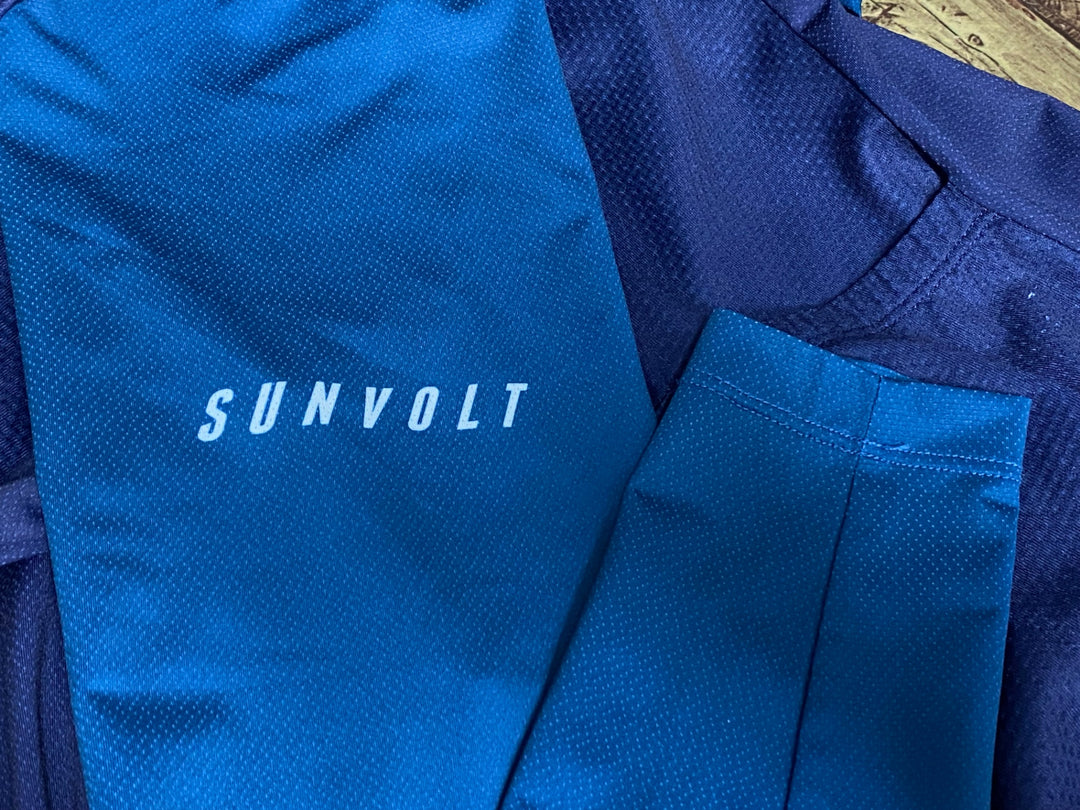 KR199 サンボルト SUNVOLT 長袖 サイクルジャージ 紺 S
