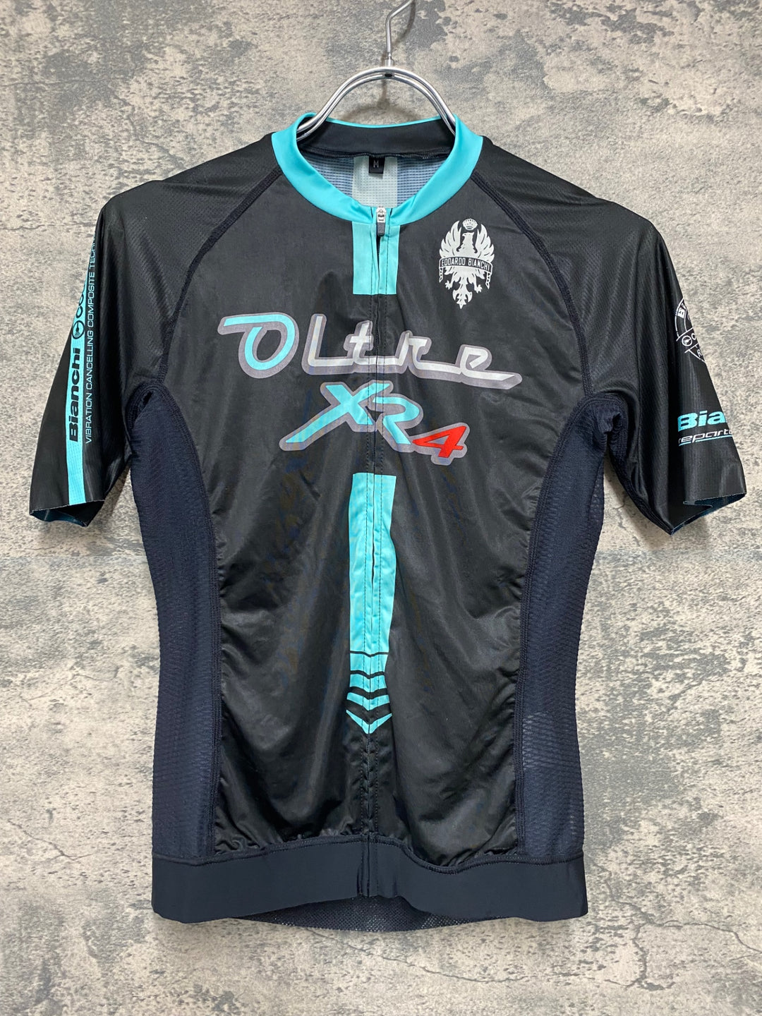 JS699 ビアンキ Bianchi 半袖 サイクルジャージ OLTRE XR4 黒 M