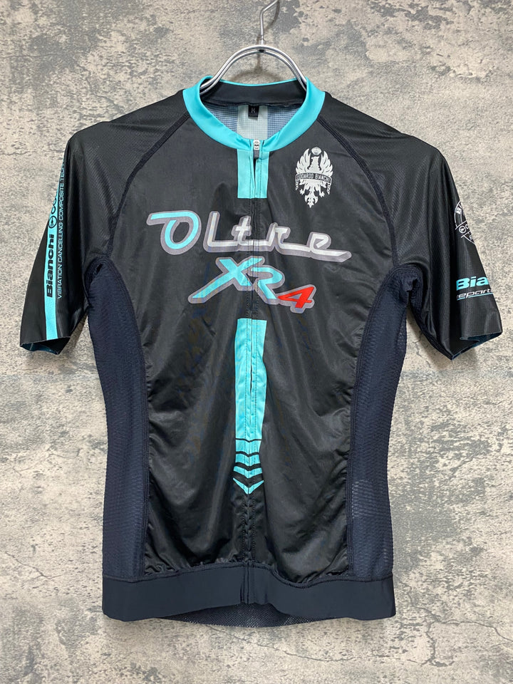 JS699 ビアンキ Bianchi 半袖 サイクルジャージ OLTRE XR4 黒 M