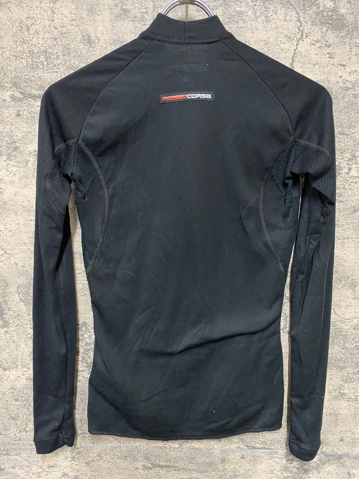 JT024 カステリ CASTELLI ROSSO CORSA 長袖 ベースレイヤー 黒 XS