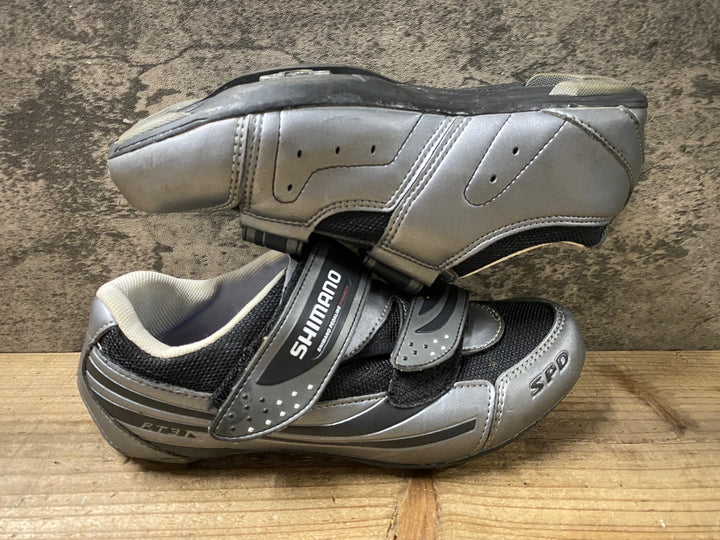 KB089 シマノ SHIMANO RT31 SH-RT31 ビンディングシューズ 2穴 グレー EU40