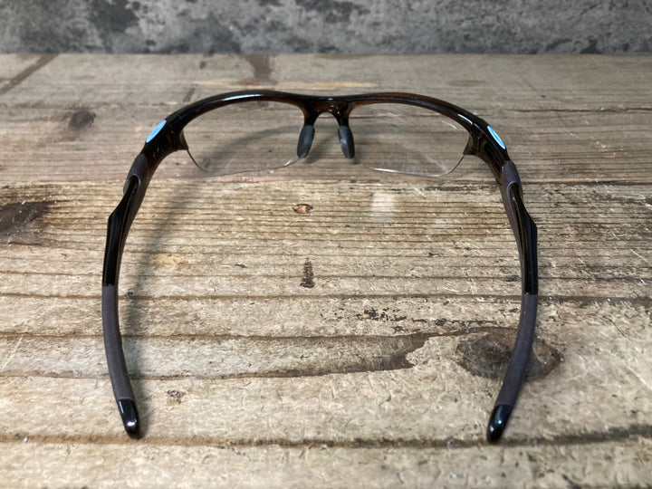 JX675 オークリー OAKLEY HALF JACKET サングラス アイウェア クリアブラウン ※レンズ傷