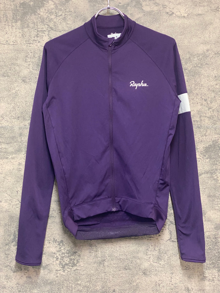KR405 ラファ Rapha CORE LONG SLEEVE JERSEY 長袖 サイクルジャージ 紫 S
