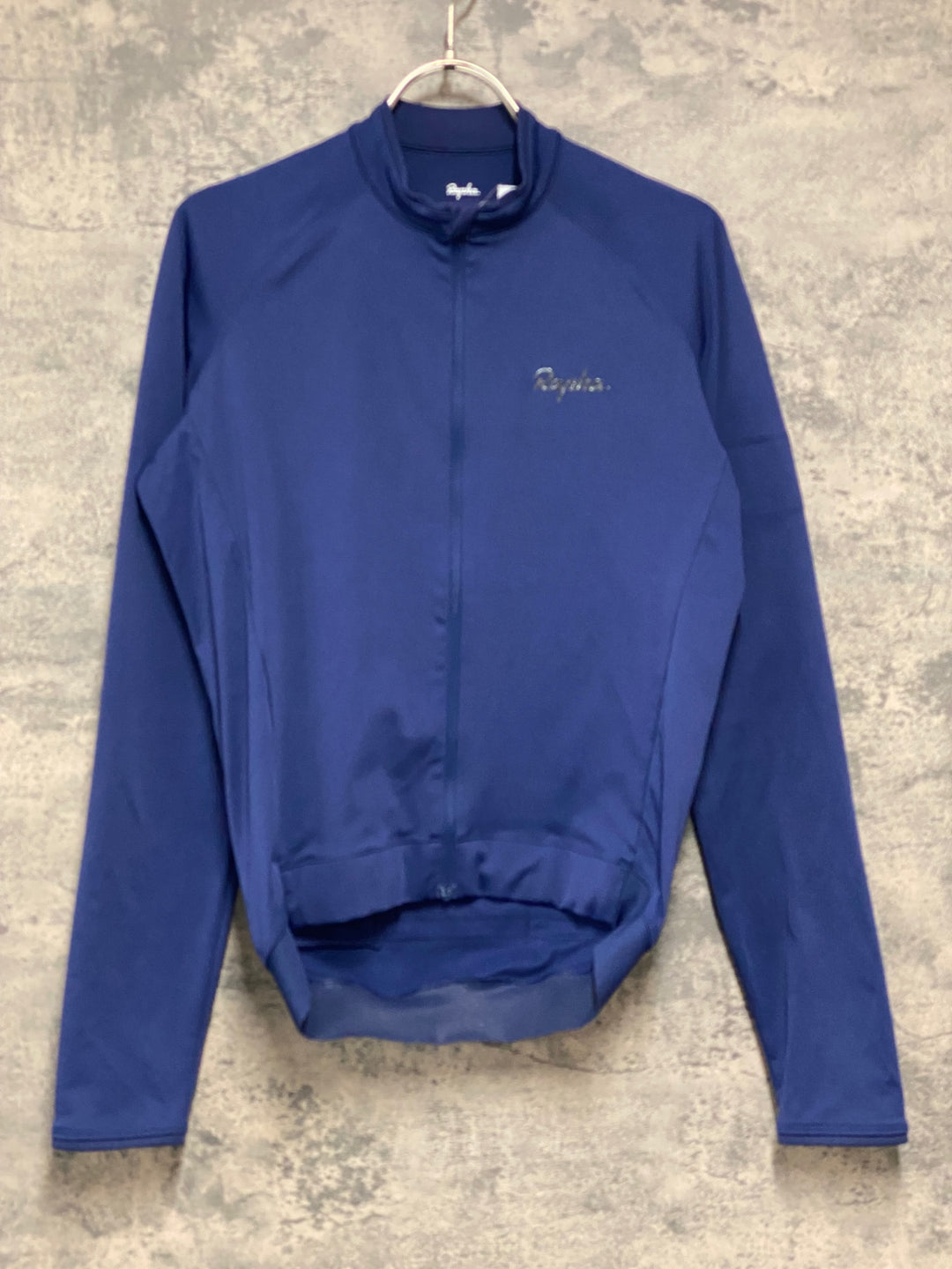 JW054 ラファ Rapha CORE LONG SLEEVE JERSEY 長袖サイクルジャージ 紺 S 裏起毛