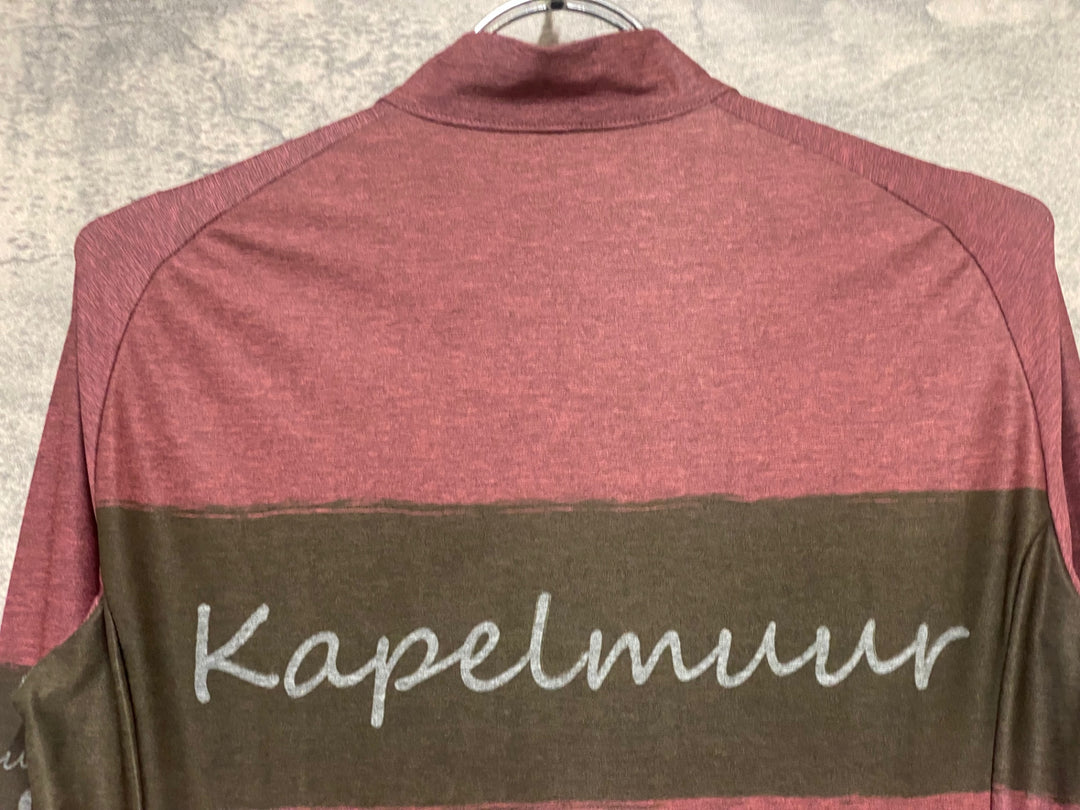 KD543 カペルミュール KAPELMUUR 長袖 サイクルジャージ 赤 38