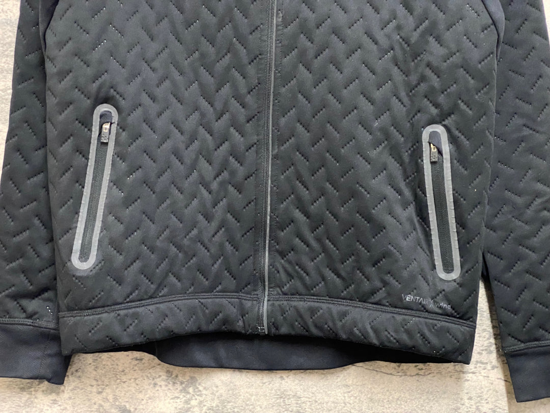 JN002 クラフト CRAFT 長袖 サイクルジャケット 黒 裏起毛 XS