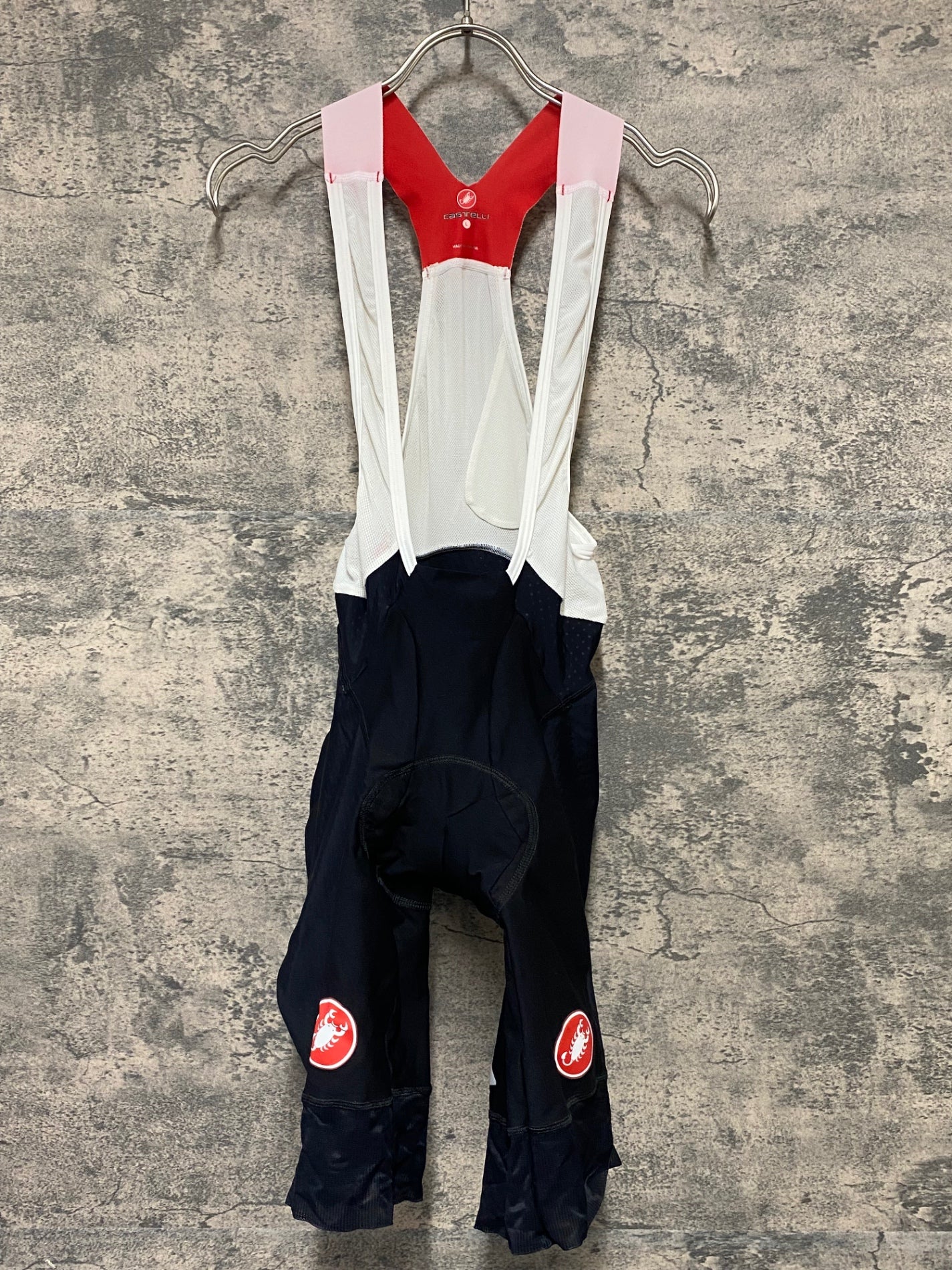 KG161 カステリ CASTELLI ロッソコルサ ROSSO CORSA ビブショーツ 黒 L