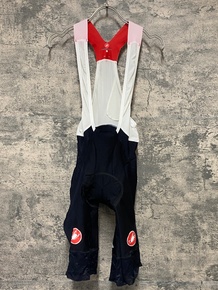 KG161 カステリ CASTELLI ロッソコルサ ROSSO CORSA ビブショーツ 黒 L