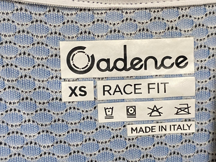 JQ507 ケイデンス Cadence RACE FIT 半袖サイクルジャージ 青 XS エアロジャージ