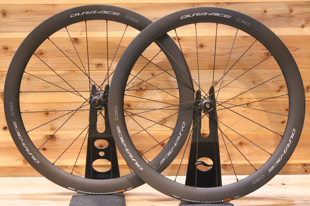 未走行品！ シマノ SHIMANO デュラエース DURA-ACE WH-R9270-C50-TL 12S 21C カーボン チューブレス ロードバイク ホイールセット 【広島店】