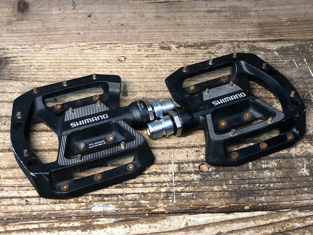 SHIMANO PD-GR500 フラットペダル ブラック IQ912 シマノ SHIMANO PD-GR500 フラットペダル – BICI AMORE ONLINE STORE