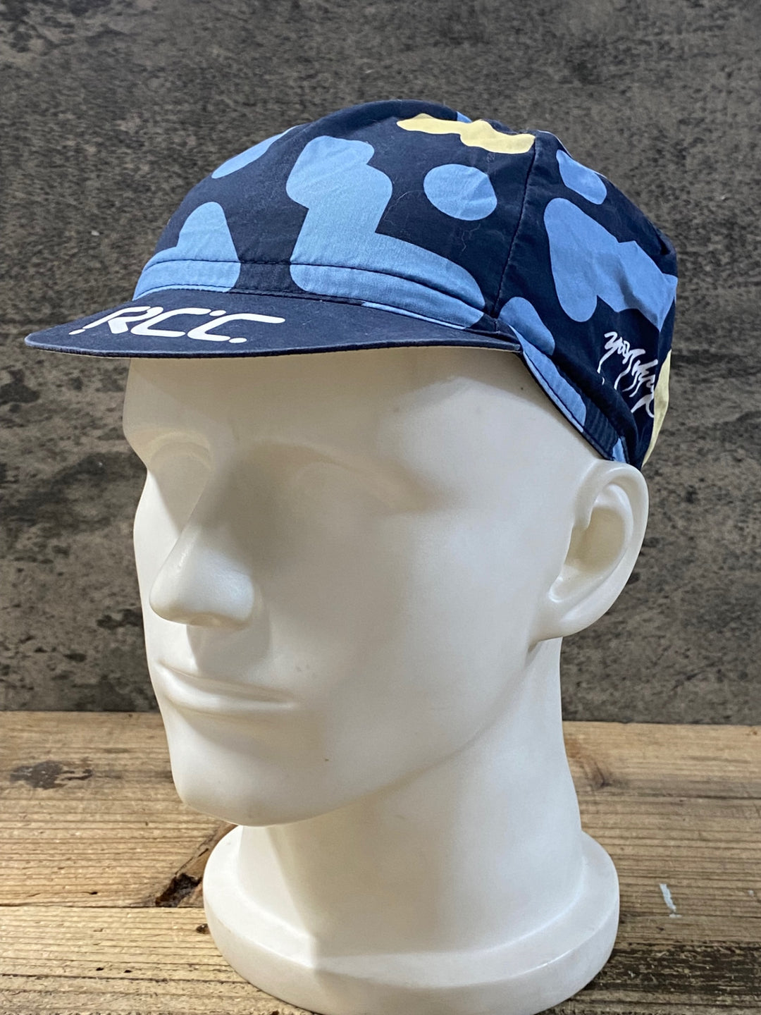 KA307 ラファ Rapha COTTON CAP サイクルキャップ 濃紺 水色 黄 ワンサイズ