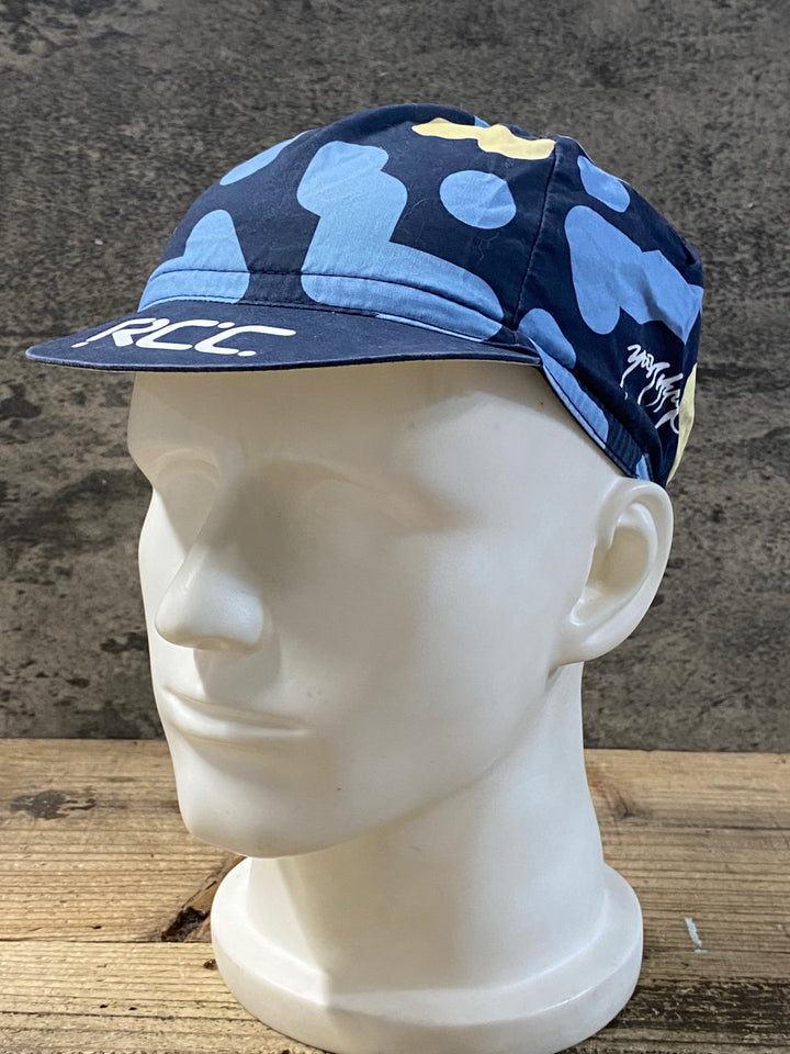 KA307 ラファ Rapha COTTON CAP サイクルキャップ 濃紺 水色 黄 ワンサイズ