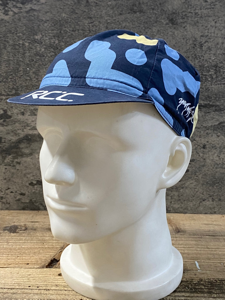KA307 ラファ Rapha COTTON CAP サイクルキャップ 濃紺 水色 黄 ワン