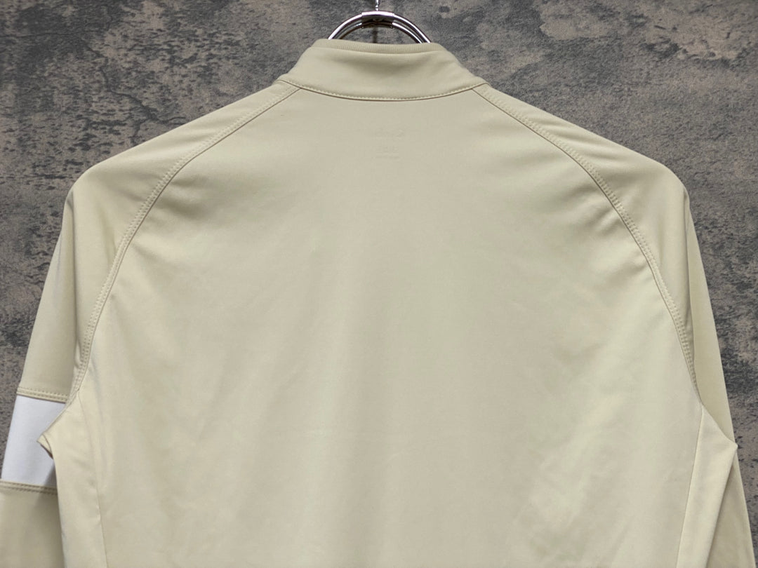 JZ020 ラファ Rapha MEN'S LONG SLEEVE CORE JERSEY 長袖 サイクルジャージ ベージュ S 裏起毛