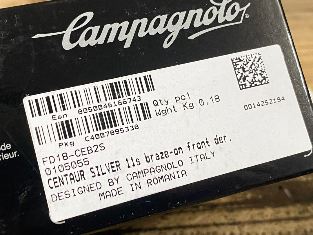 JS216 カンパニョーロ CAMPAGNOLO CENTAUR SILVER 11s braze-on front der FD18-CEB2S フロントディレイラー