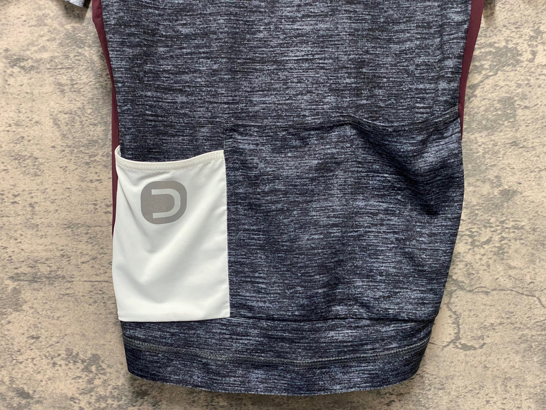 KM229 ドットアウト DOTOUT FANATICA JERSEY 半袖 サイクルジャージ バーガンディ M