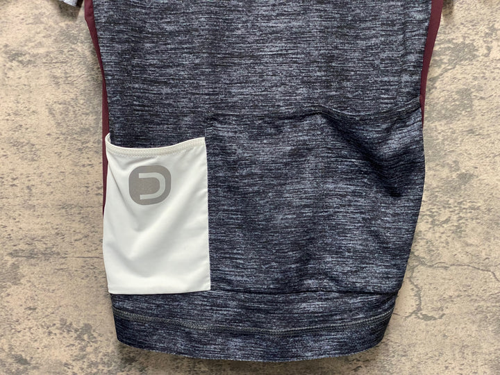 KM229 ドットアウト DOTOUT FANATICA JERSEY 半袖 サイクルジャージ バーガンディ M