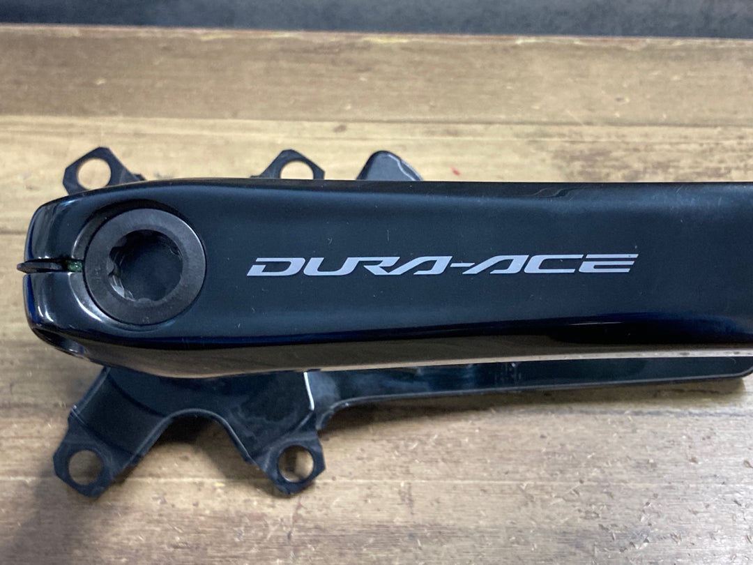 KM488 シマノ SHIMANO デュラエース DURA-ACE FC-R9200 クランクセット 175mm 4iiii 両足計測パワーメーター付き 接続確認済