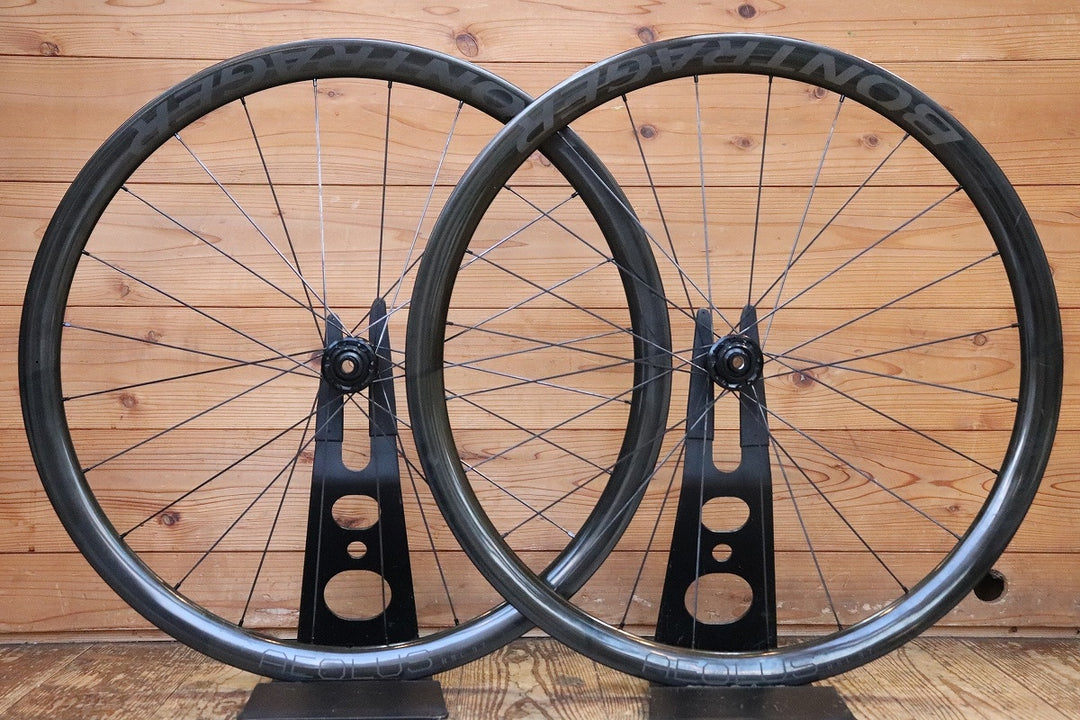 ボントレガー BONTRAGER アイオロス AEOLUS RSL 37 カーボン チューブレスレディ ホイールセット シマノ 11S/12S 【芦屋店】