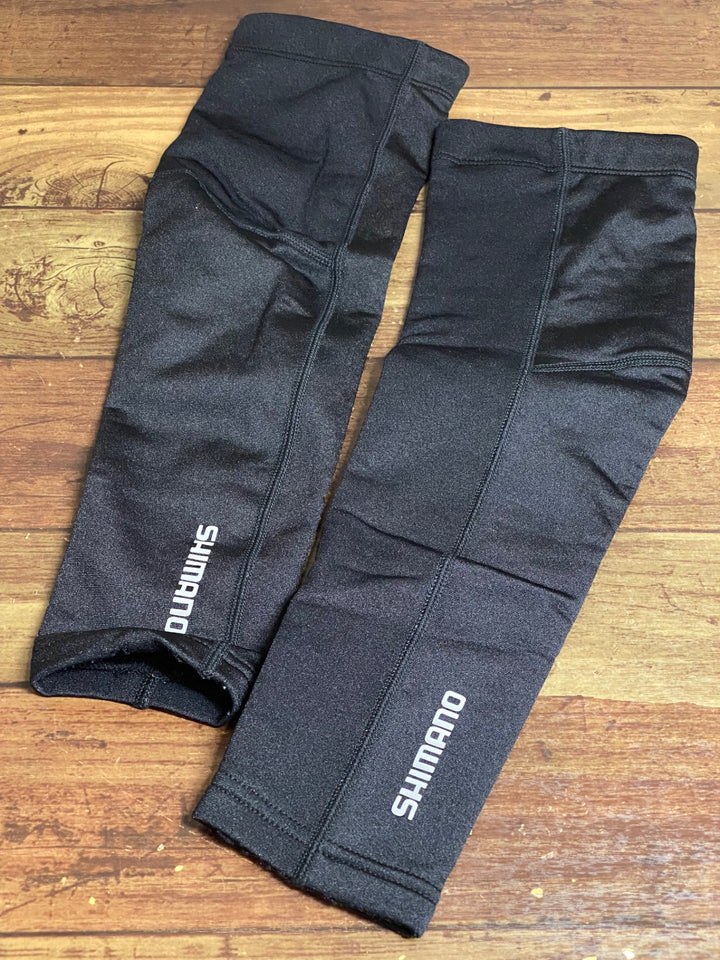 JI933 シマノ SHIMANO アームウォーマー 黒 S
