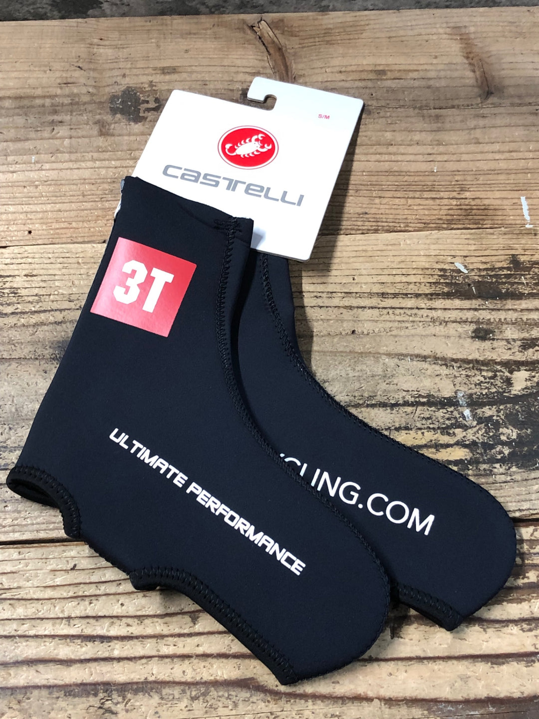 KF195 カステリ CASTELLI 3T DILUVIO SHOE COVER シューズカバー 黒 S/M