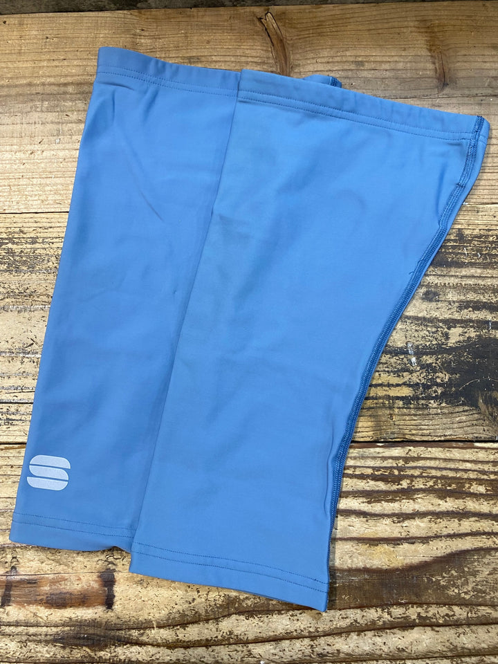 KJ845 スポーツフル sportful knee warmers ニーウォーマー 青 L 裏起毛