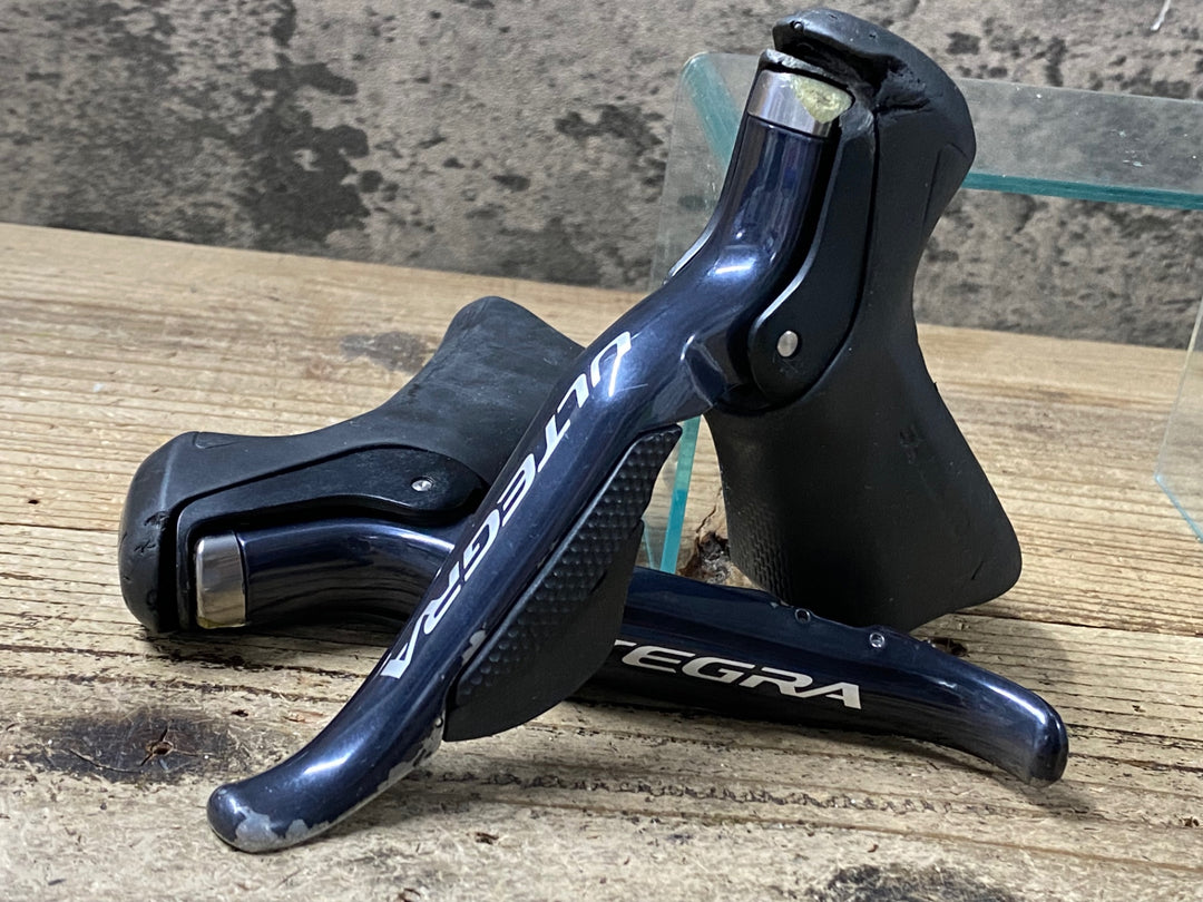 KC967 シマノ SHIMANO アルテグラ ULTEGRA ST-6870 STIレバー 2x11S Di2 動作確認済 ※割れ、削れ大 ジャンク