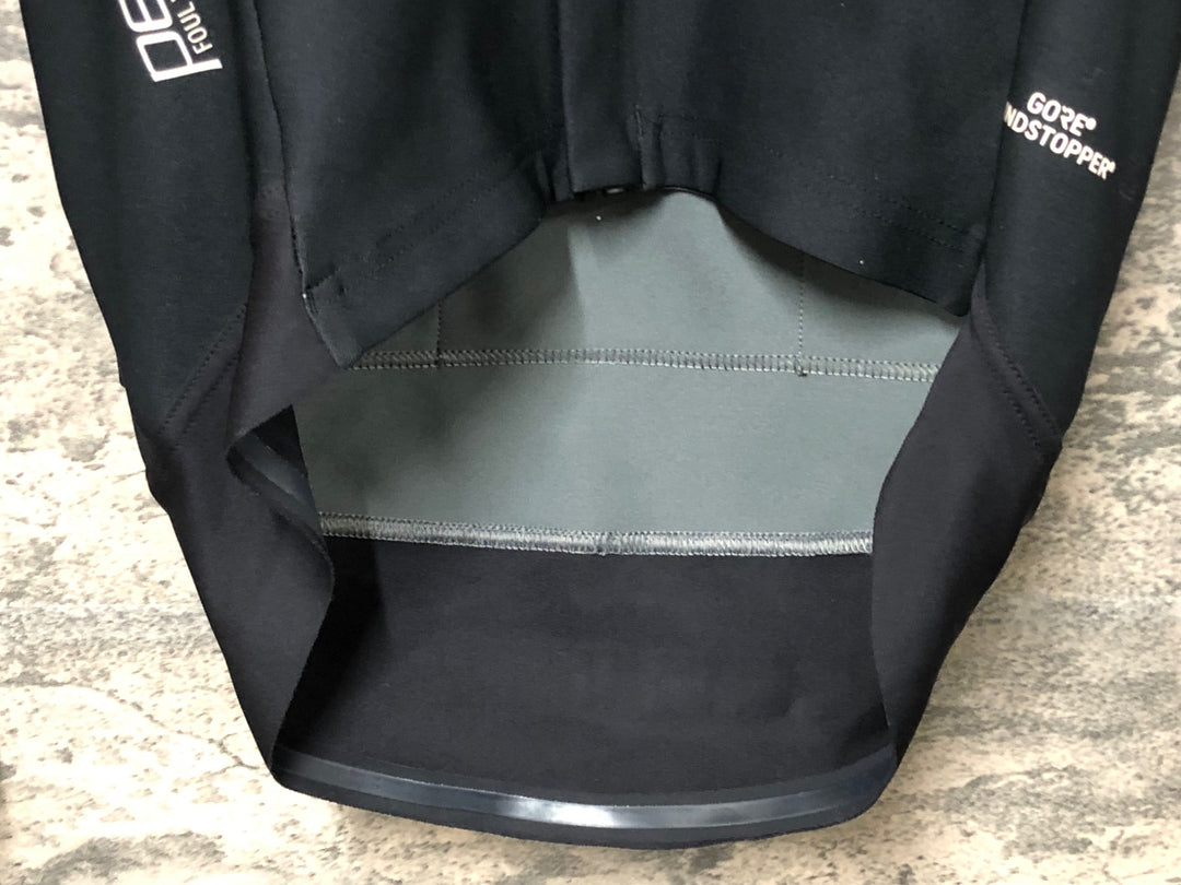 JV451 カステリ CASTELLI ロッソコルサ ROSSO CORSA Perfetto 長袖 サイクルジャケット 黒 S