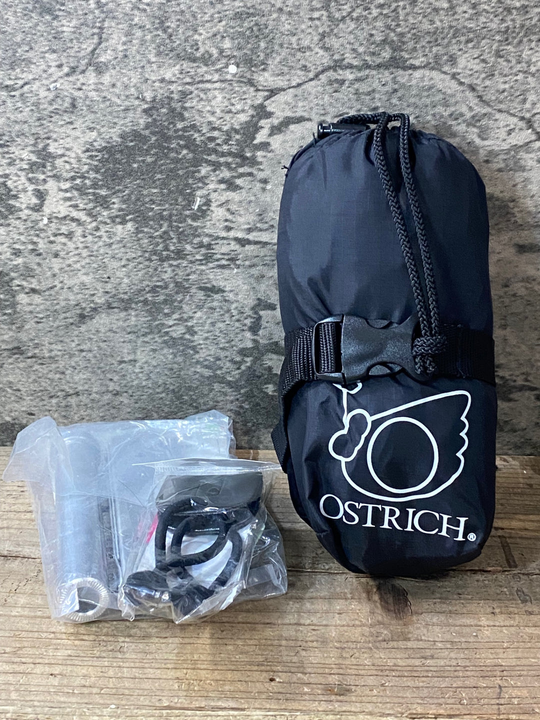 JZ420 オーストリッチ Ostrich L-100 輪行袋 超軽量 黒 ※DISC用エンド金具、前後ダミーローター付属