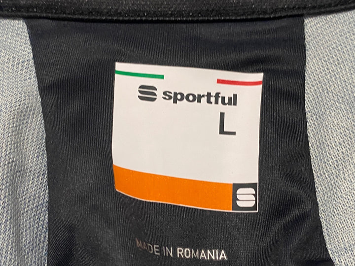 KJ776 スポーツフル sportful サイクルベスト ジレ 黒 白 L BORA hansgrohe