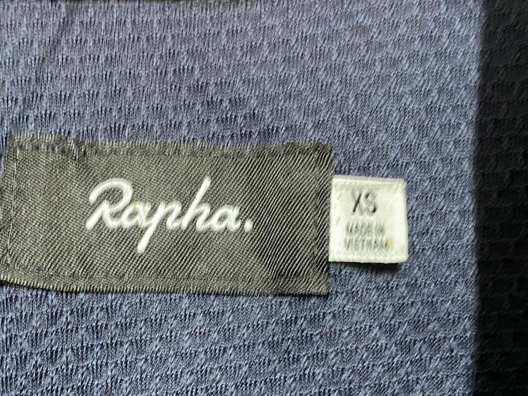 KC832 ラファ Rapha MERINO POLO 半袖 ポロシャツ 濃紺 XS ※一部変色