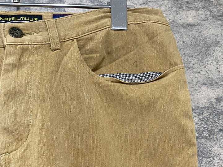 JM255 カペルミュール KAPELMUUR ショート サイクルパンツ ベージュ L 児島デニム ※汚れ