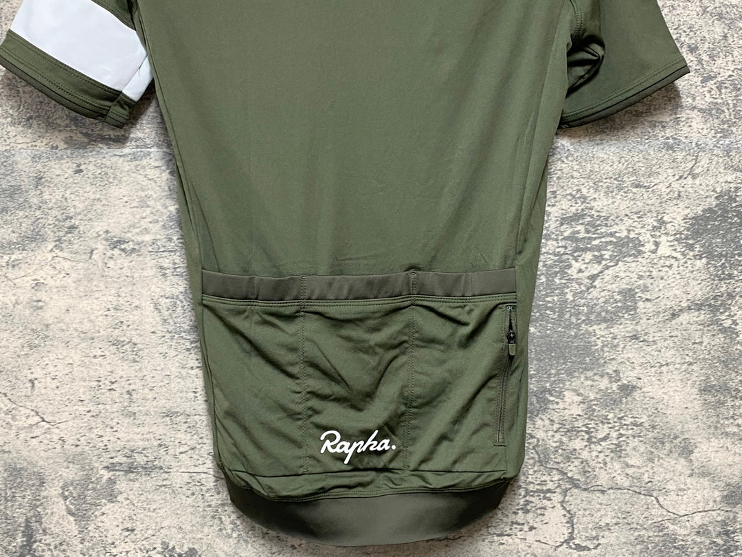 KH473 ラファ Rapha CORE JERSEY 半袖 サイクルジャージ S 緑