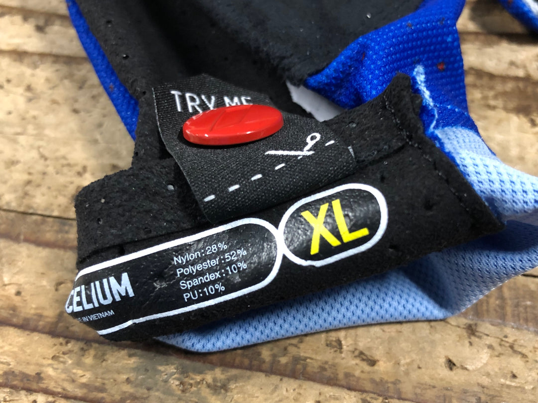 KM547 100％ CELIUM GLOVES 長指 グローブ 青 XL