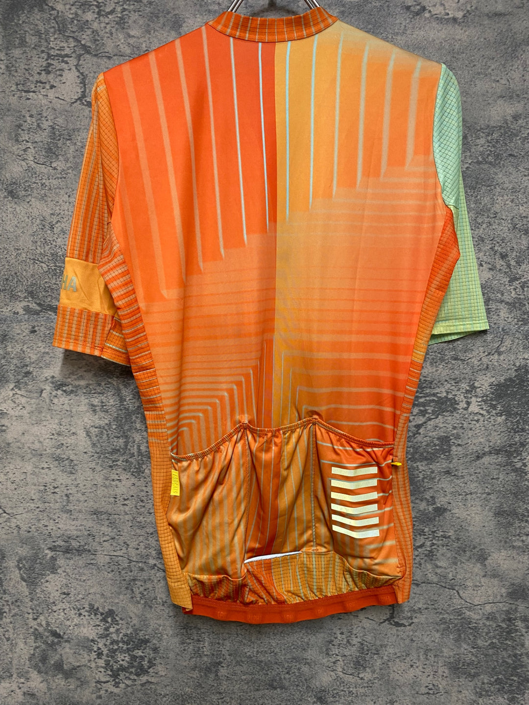 JK663 ラファ Rapha TUNNEL VISION PT FLYWEIGHT JERSEY 半袖 サイクルジャージ オレンジ S