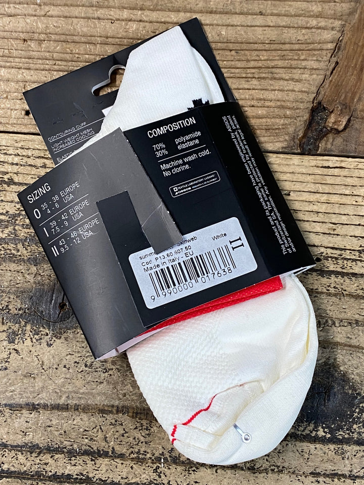 JQ201 アソス assos summerSocks skinweb サイクルソックス 白 2