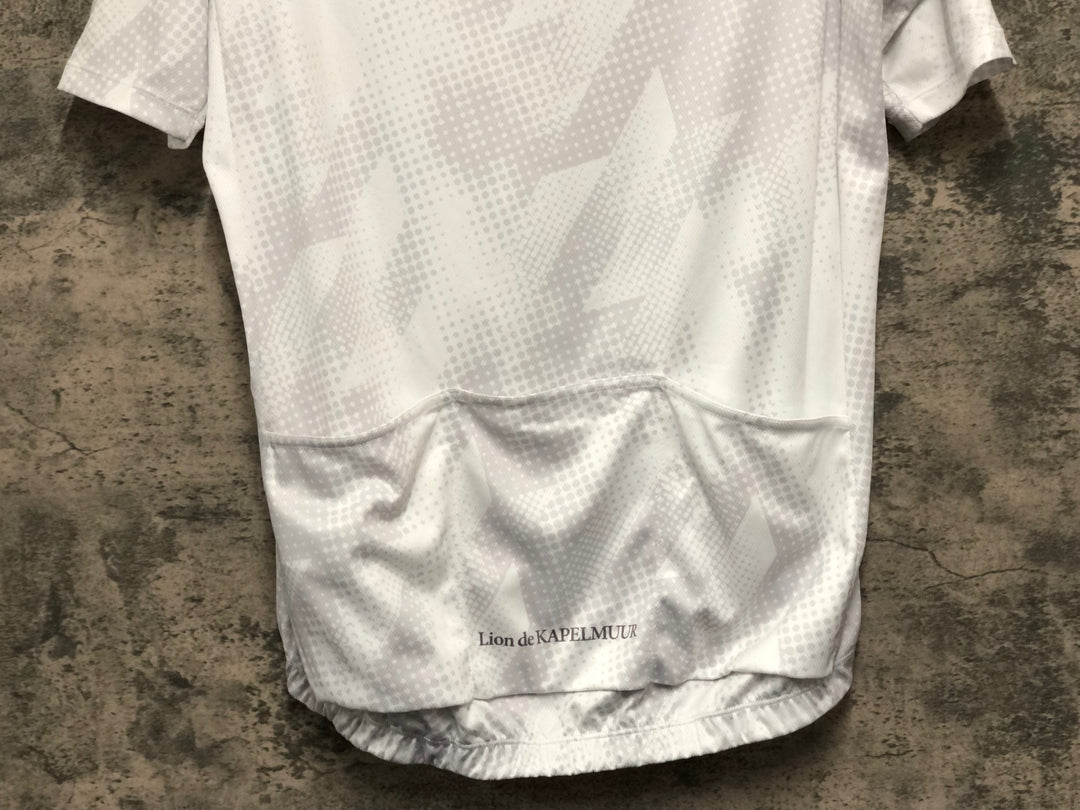 KD646 リオンドカペルミュール Lion de KAPELMUUR 半袖 サイクルジャージ 白 XL