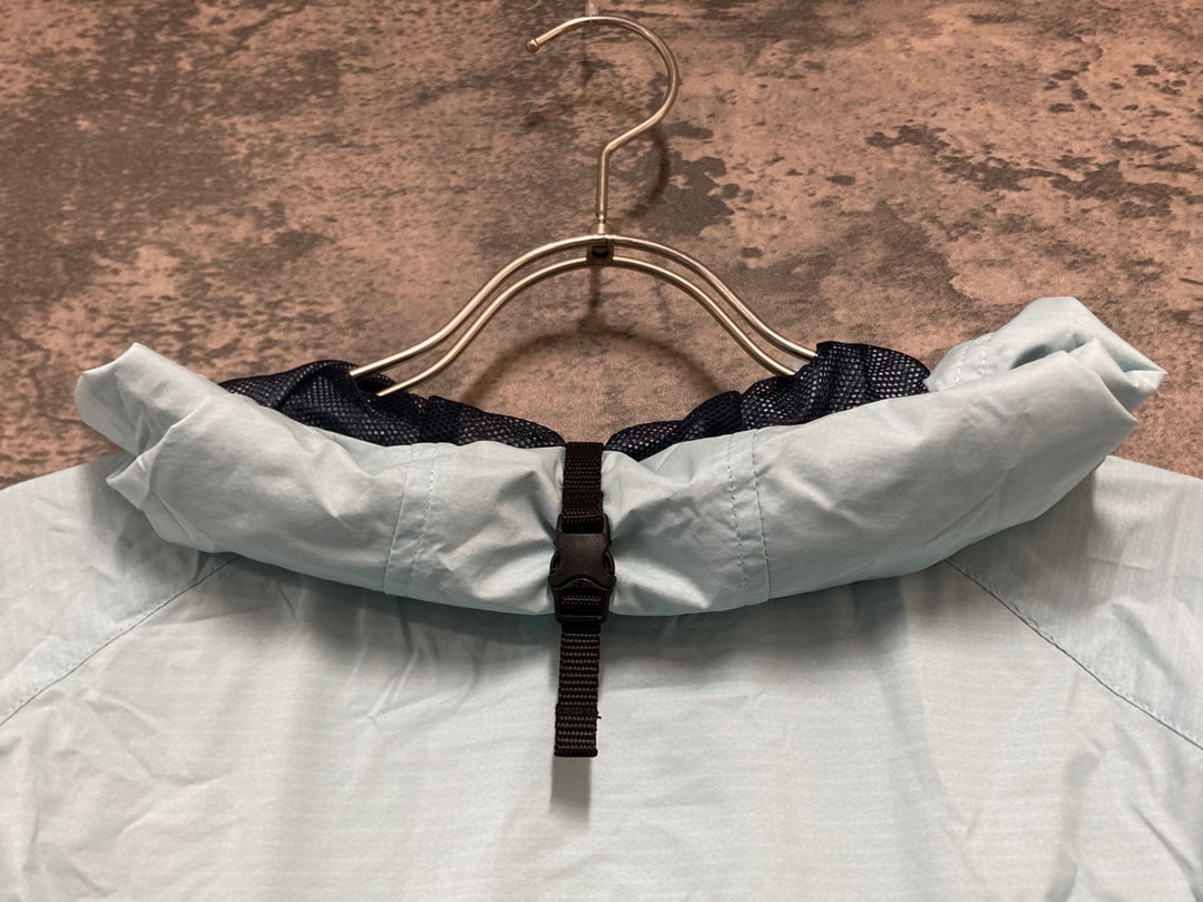 KK448 ルコックスポルティフ le coq sportif 長袖 ウィンドブレーカー 水色 紺 O
