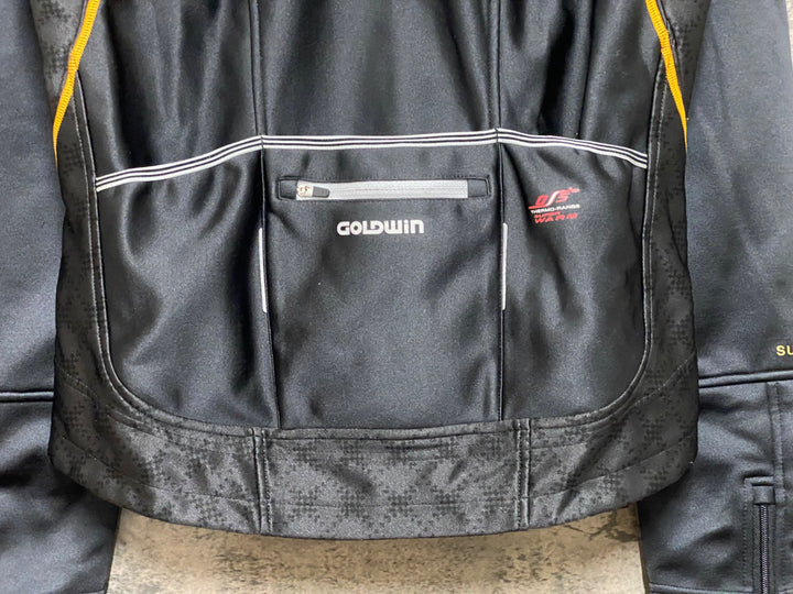 KB266 ゴールドウィン GOLDWIN 長袖 サイクルジャケット 黒 M 裏起毛 ※汚れ