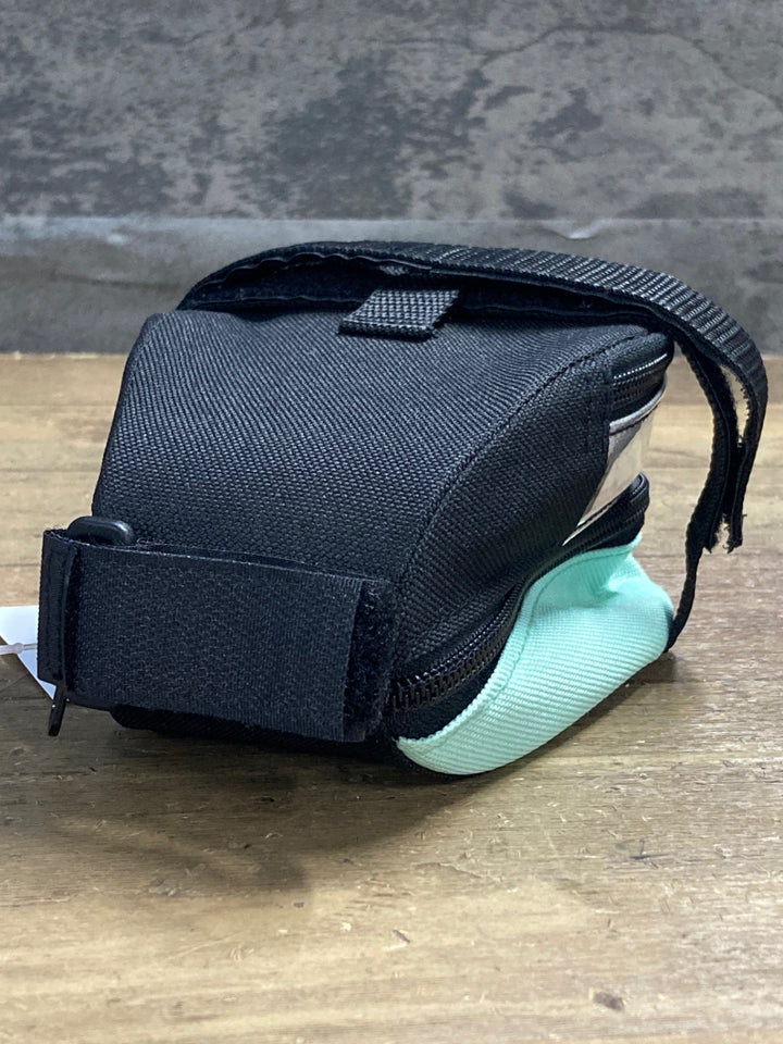 KL114 ビアンキ BIANCHI サドルバッグ 黒 チェレステ