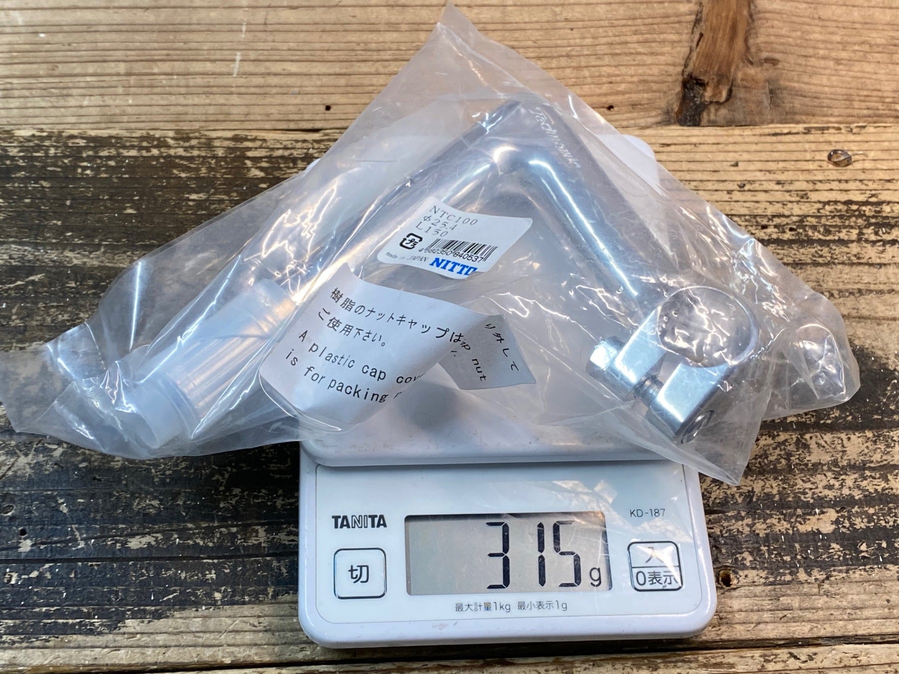 JG475 日東 NITTO Technomic NTC100 スレッドステム シルバー 100mm
