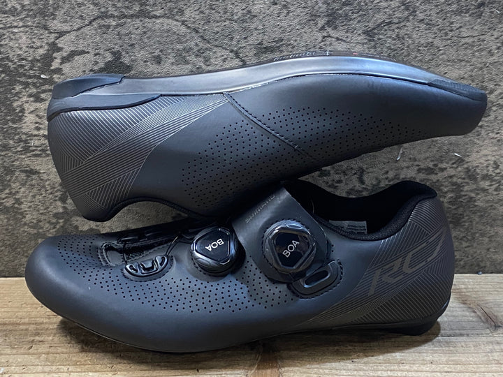 KA749 シマノ SHIMANO RC7 SHRC701M L01 S ビンディングシューズ 3穴 黒 EU41