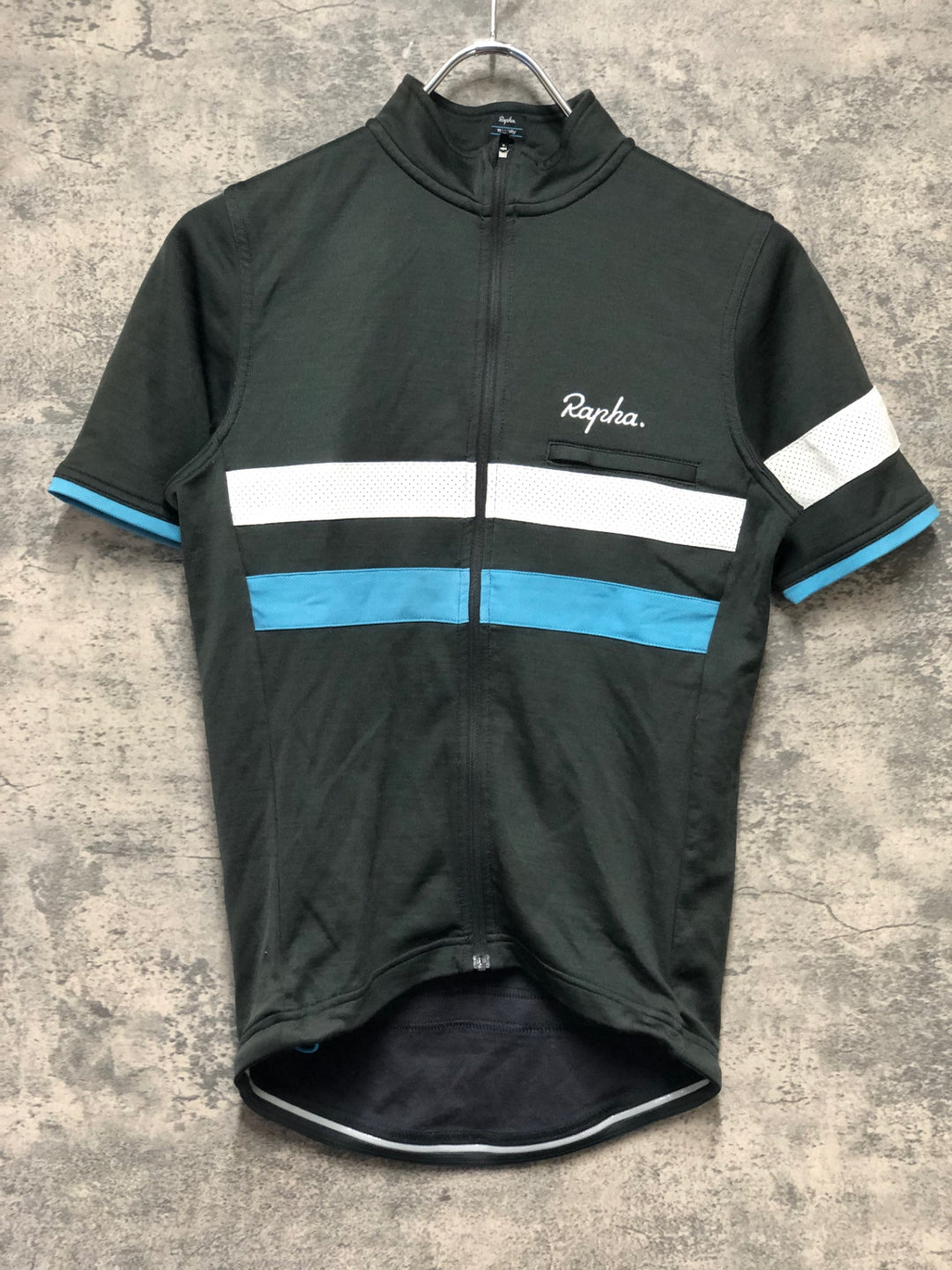 JZ507 ラファ RAPHA TRAINING BREVET JERSEY 半袖 サイクルジャージ S 黒 TEAM SKY