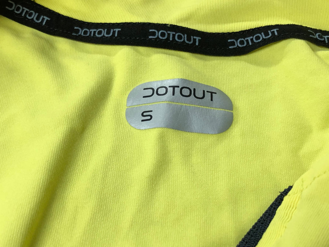 JK118 ドットアウト DOTOUT レディース 半袖 サイクルジャージ 黄色 S