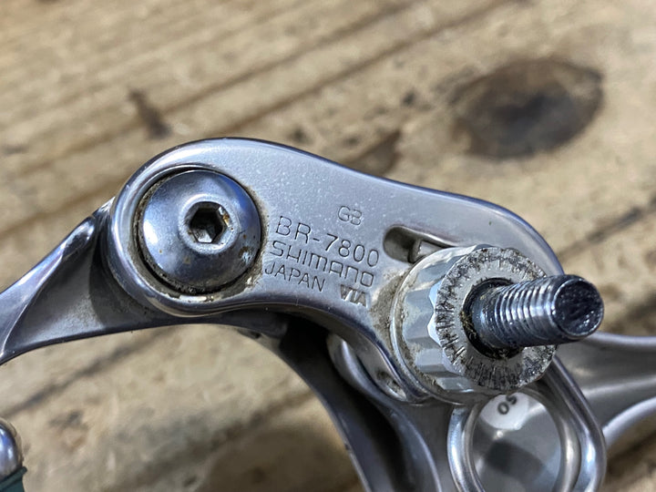 KR184 シマノ SHIMANO デュラエース DURA-ACE BR-7800 キャリパーブレーキ 前後セット ※固定ナット欠品