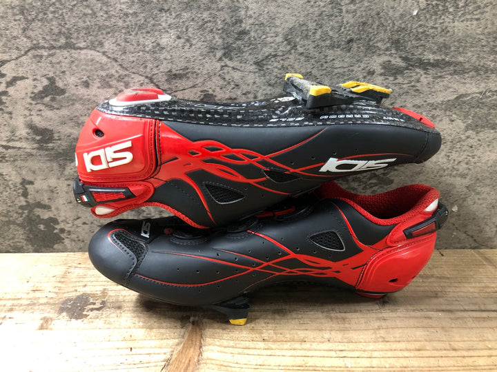 JW606 シディ SIDI SHOT ビンディングシューズ 3穴 黒 赤 42 1/2