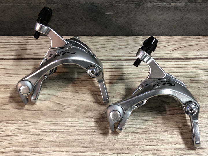 JC188 シマノ SHIMANO 105 BR-5800 キャリパーブレーキ 前後セット シルバー ※シューホルダー欠品